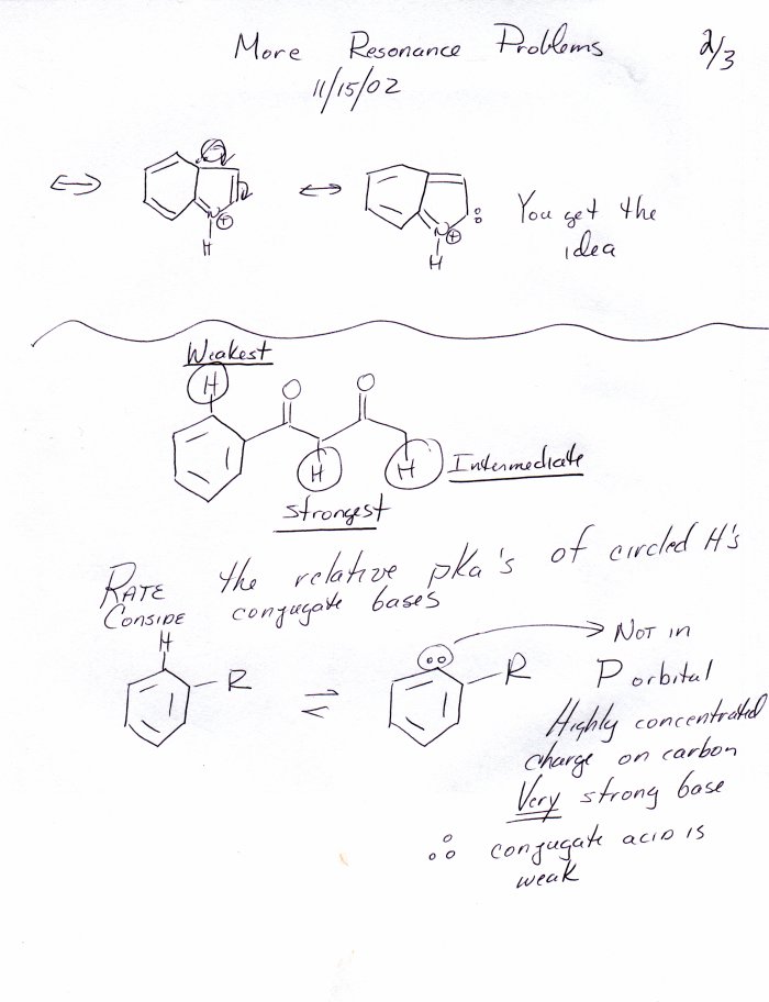 Resonance Problems Done In Class 11-15-2002