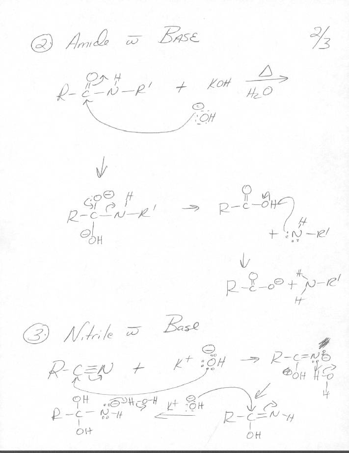 Carboxylic Acid Hydrolysis Derivative Mechanisms