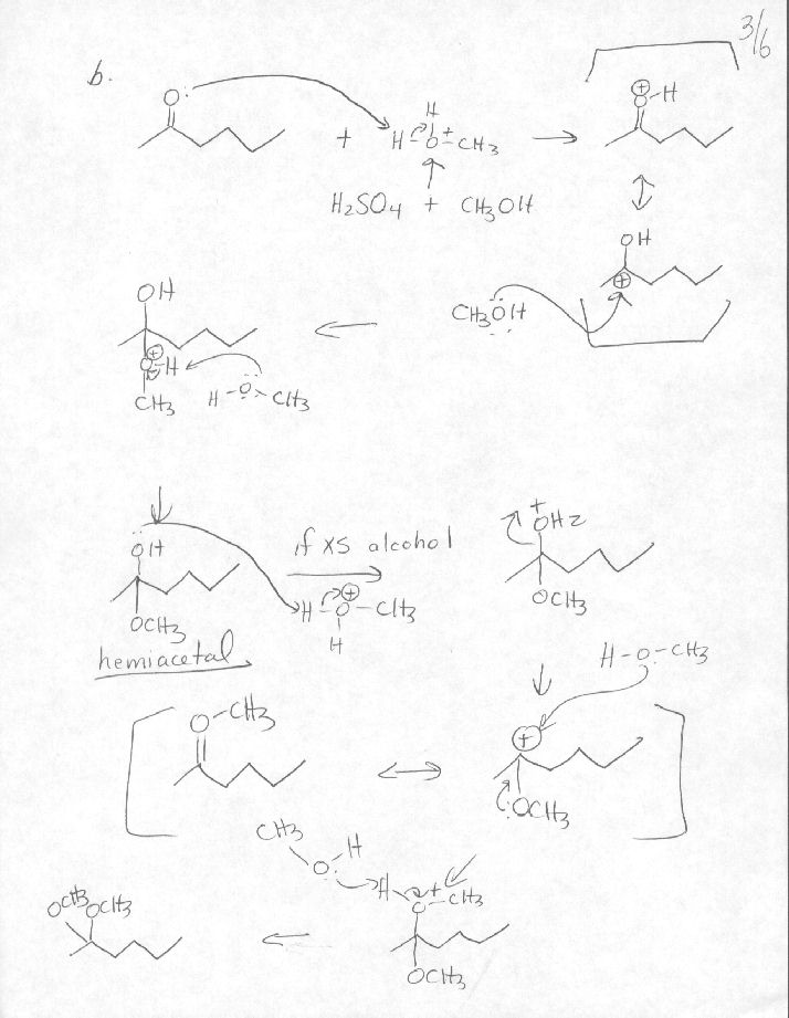 Carbonyl Chemistry worksheet Mechanisms