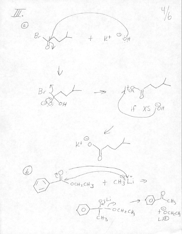 Carbonyl Chemistry worksheet Mechanisms