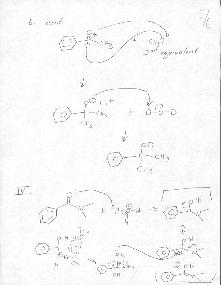 Carbonyl Chemistry worksheet Mechanisms