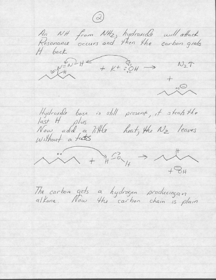 Full Wolf-Kishner Mechanism